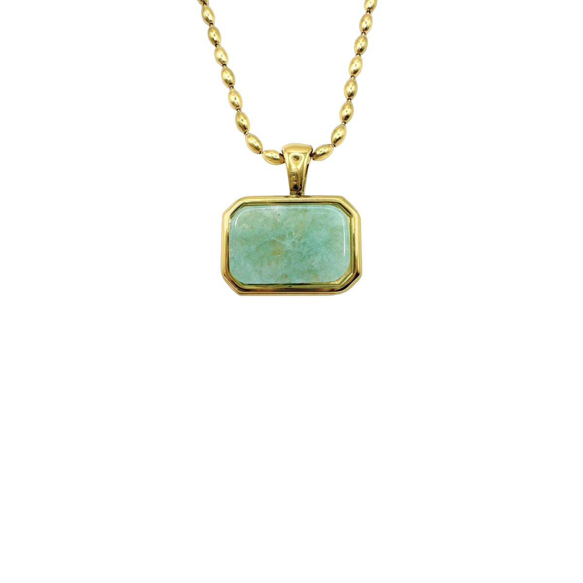 OCEAN BLUE SQUARE NECKLACE