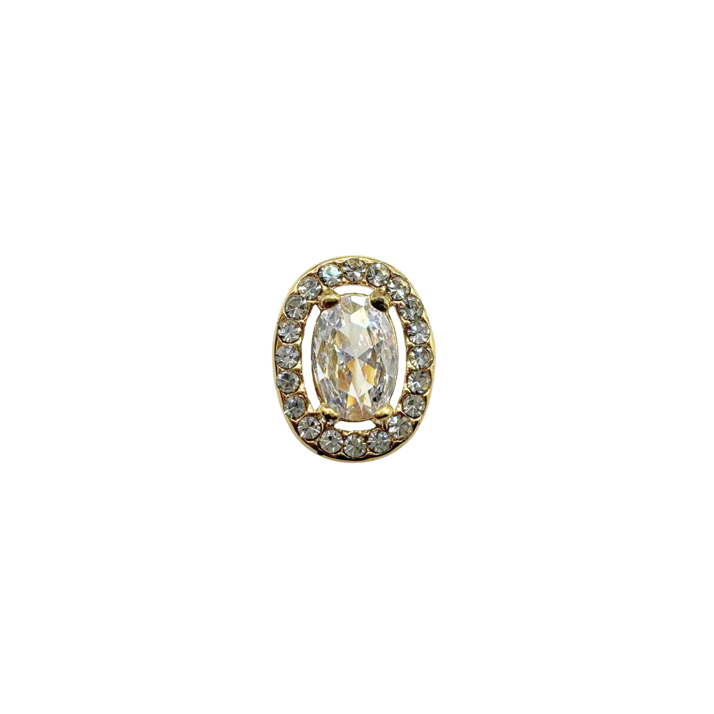 DIAMOND OVAL STUDS