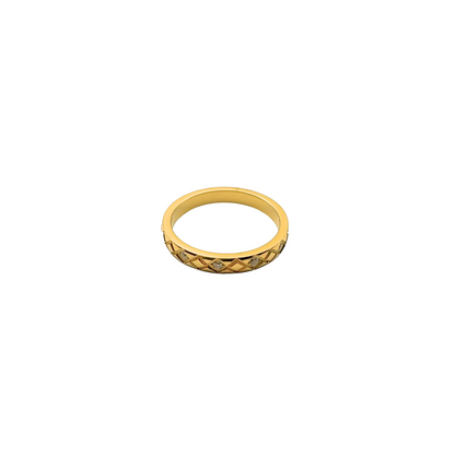 DIAMOND CHECKS RING