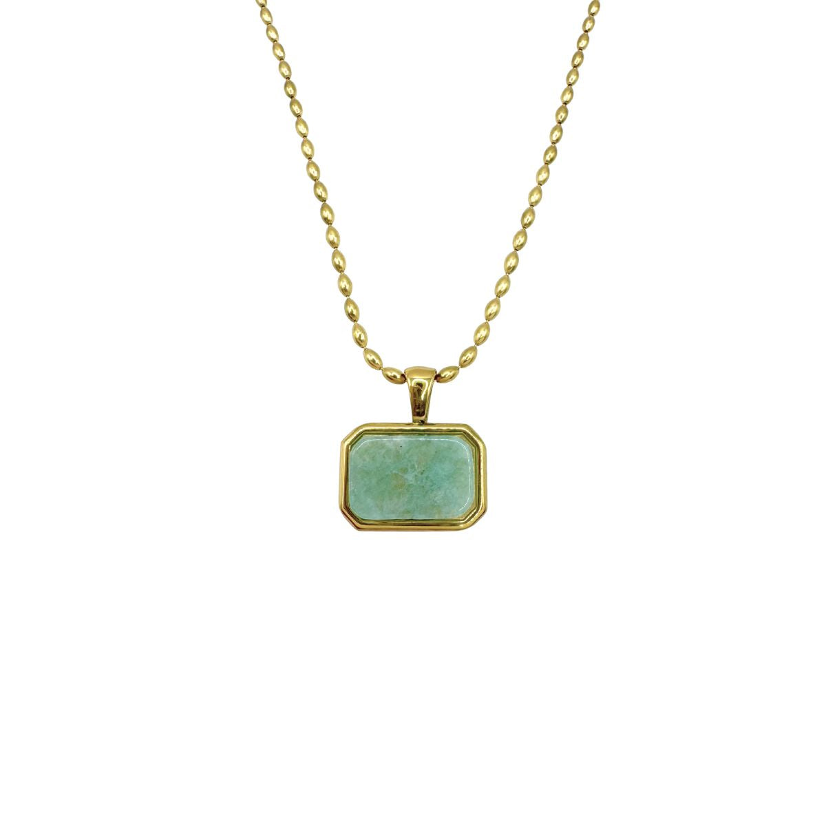 OCEAN BLUE SQUARE NECKLACE