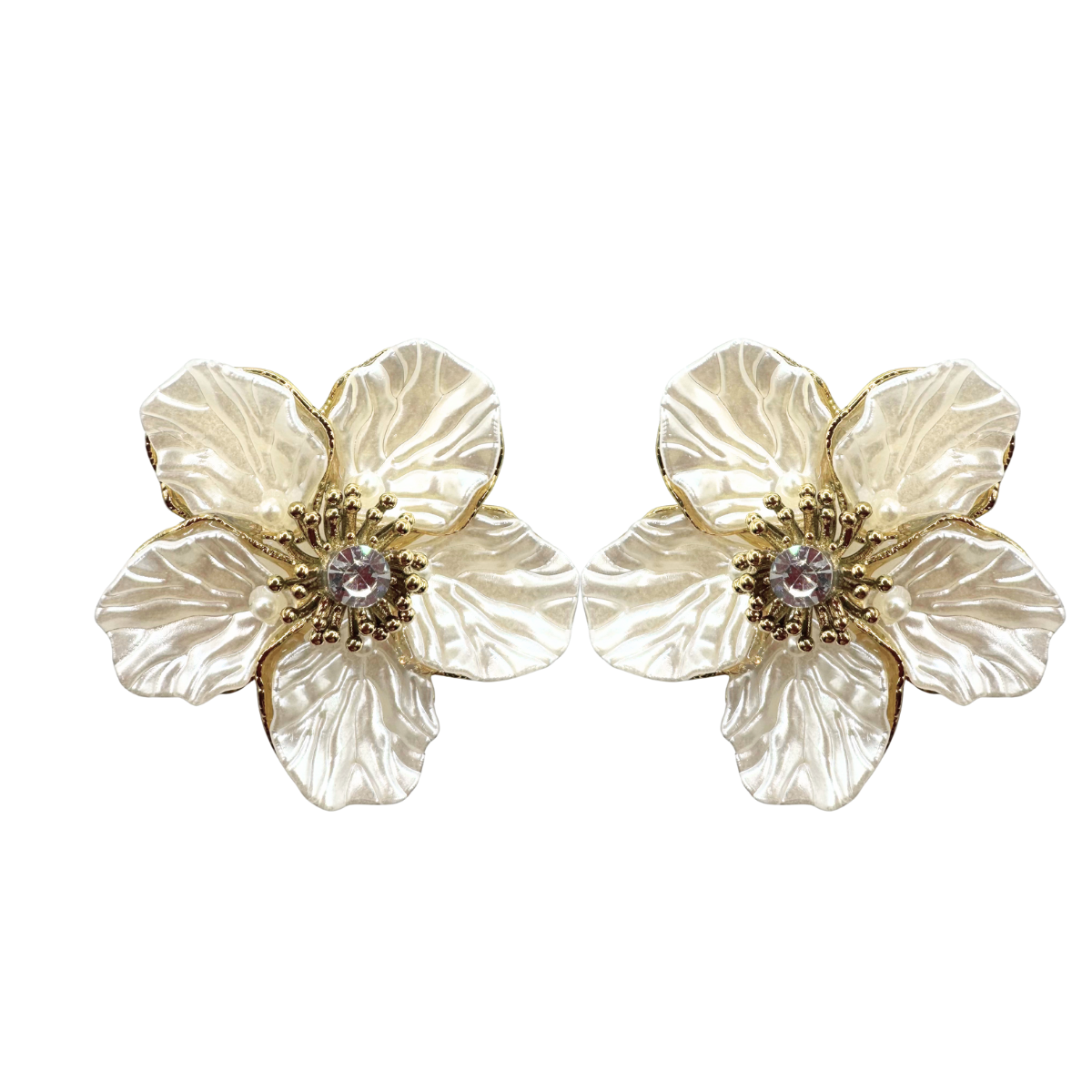 Sparkling Flower Earrings