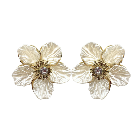 Sparkling Flower Earrings