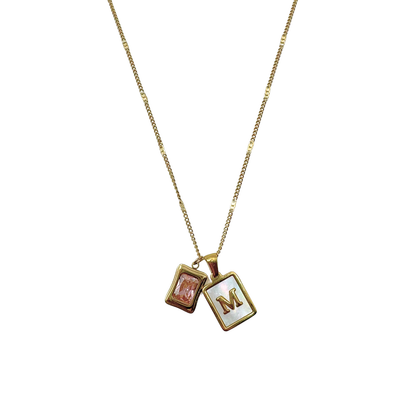 PINK SQUARE - NECKLACE