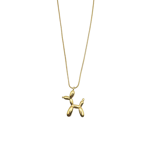 Golden Pup Long Necklace