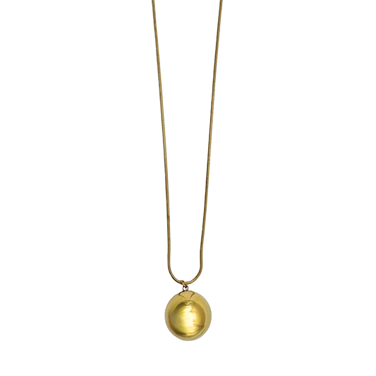 Golden Globe Long Necklace