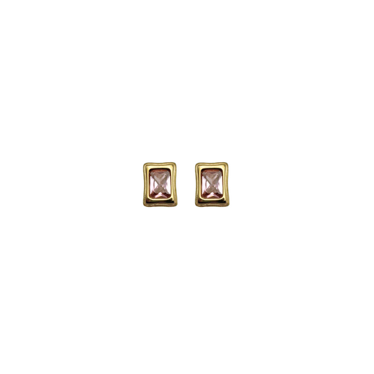 PINK SQUARE - STUDS