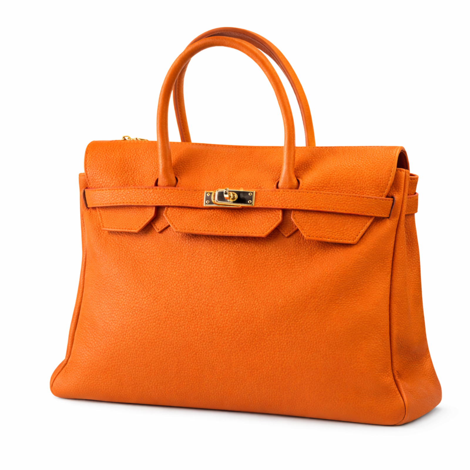 oranje leren handtas dames groot – Cece La Grande Dame Grand Amber Glow