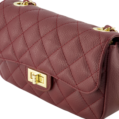 Amélie Midi | Classic Leather | Burgundy