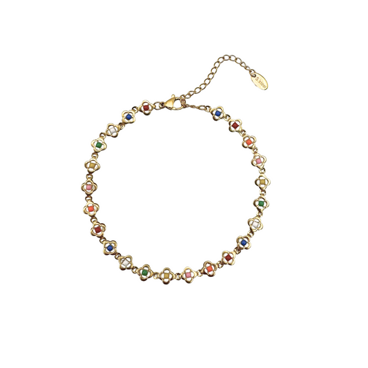 VINTAGE FLOWER ANKLET